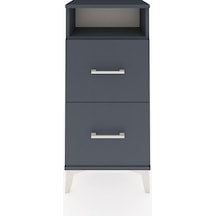 Arges Komodin Tek Raflı 2 Çekmeceli 44x30x96 Antrasit-antrasit Antrasit