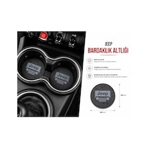 Jeep Araç Bardaklık Altlığı , Jeep Şişe Ve Bardak Altlığı, Jeep Logolu Oto Bardaklık Altlığı