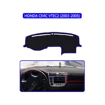 Honda Cıvıc Vtec2 2003-2005torpido Koruma Halısı Mavi Kenar