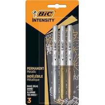 Bic Intensıty Mrker Metalic Ast Bls 3 Lü 9439054 Çok Renkli