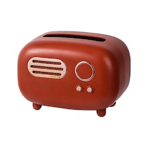 Suntek Magideal Radyo Doku Kutusu Kapak Peçete Saklama Kabine Kırmızı