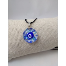 Cam Harf Kolye – Handmade El Yapimi Murano– (O) Harfi Modeli Beyaz