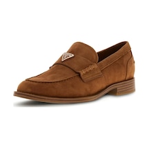 Guess Beliso Kadın Deri Loafer Ayakkabı Fltbsosue14 Kahve