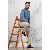 Boğazlı Slimfit Erkek Triko Kazak