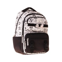 Calacilo Sweet Kız Çocuk Panda Baskılı Siyah İlkokul Okul Sırt Çantası - Beş Bölmeli - C4059