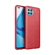Newface Oppo Reno 4 Lite Kılıf Auto Focus Kapak - Kırmızı