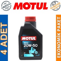 Motul Moto 4T 20W-50 1 Lt 4 Zamanlı Mineral Motosiklet Yağı 4 Ad