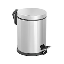 Metal Paslanmaz Krom 5 Litre Pedallı Çöp Kovası