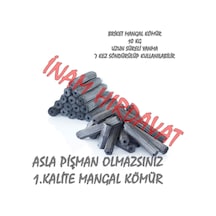 Mangal Kömürü - Barbekü Mangal Kömür 10 Kg - 7 Kez Yanma Özelliği