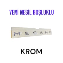 Yeni Nesil Boşluklu Megane Bagaj Yazısı Krom