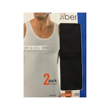 Jiber 250 Erkek Modal Atlet 2'li - Siyah Sıyah/l