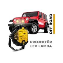 BALP Offroad Projektör Shooter Led Lamba 1 Adet 7 Inç Turuncu Baj