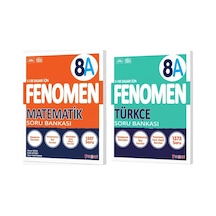 Fenomen Okul 2025 8. Sınıf Matematik + Türkçe A Serisi Soru Bankası Seti 2 Kitap