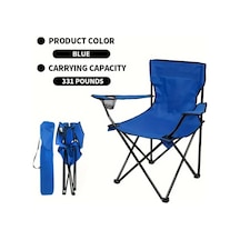 Fochsia Portatif Katlanır Kamp Sandalyesi 8 Ayaklı 150 Kg Navy Mavi Taşıma Çantalı Lacivert