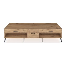 Kronos Tv Ünitesi 3 Çekmeceli 220x59x51 Çam-çam Atlas Çam/atlas Çam - Atlas Çam