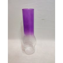 Abajur Lamba Camı.şeffaf-lila Renkte.alt Çap:7.00cm-h:25.00cm Şeffaf - Lila
