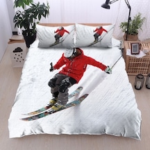 Snow 2024 3 Parça Saten & Pamuk Luxury Nevresim Takımı