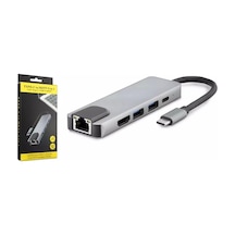 Usb Çoğaltıcı Type-c To Usb 3.0 - Hdmı - Type-c - Lan Hadron Hdx7831