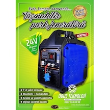 Obus Karavan 24v Dc Jeneratör Benzinli Sessiz Park Jeneratörü