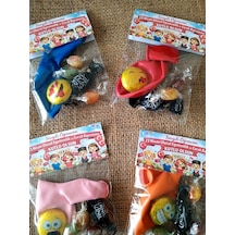 Farklı Market 23 Nisan Hediyesi Şeker Çikolata Balon Hediye Paketi 10 Paket