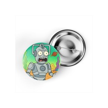 Cyberman - 44 Mm İğneli Çanta Rozeti - 5 Adet Diğer