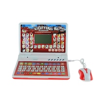 Oyuncak Laptop Eğitici Bilgisayarı Türkçe İngilizce Eğitici Red