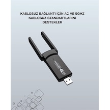 Usb Wifi Adaptör 1200 Mbps Hız
