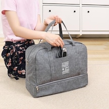 Lacivert Modern Seyahat Saklama Çantası Su Geçirmez Astar Deforme Olmayan Yerden Tasarruf S Lacivert