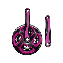 Bisiklet Aynakol Sağ Sol Takım 3 Lü Dişli- 24/34/42t X 170mm Siyah Pembe Renk