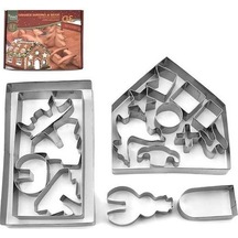 Novahub Noel Paslanmaz Çelik Kurabiye Kalıpları Seti - 18 Renkli, Çok Amaçlı Kullanım Çok Renkli