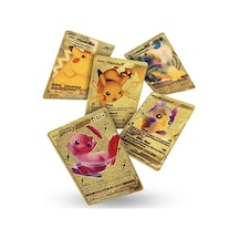 Orijinal Pokemon Kart Gold Serisi 10'lu Paket - Pokemon Oyun Kartları - Pikachu Koleksiyonluk Kart Pokemon