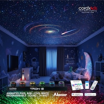 Çocuk Odası Yıldız Tavan Fiber Optik Aydınlatma Seti Çok Renkli