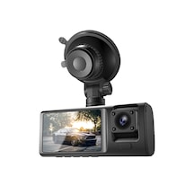 Araba Dikiz Aynası Kamerası Glr V20 Wıfı 2 İnç Çift Lens Ips Ekran Full Hd 1080p Gece Görüş