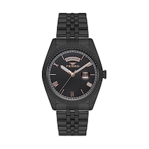 Ferro F11130A-G Siyah Çelik Kordon 41 mm Erkek Kol Saati