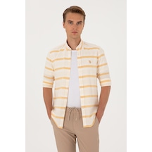 U.s. Polo Assn. Erkek Hardal Gömlek Desenli 50300198-vr072 Hardal U.s. Polo Assn. Erkek Hardal Gömlek Desenli 50300198-vr072 Hardal