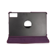 Pad 6 Kılıf 360 Tablet Deri Kılıf - Mürdüm Arka Kapak