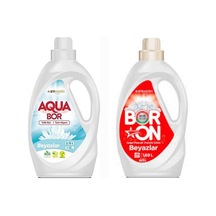 Aquabor Doğal Mineralli Beyazlar İçin 33 Yıkama+ Boron Sıvı Beyazlar İçin 26 Yıkama Tm
