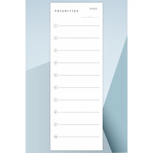 Yapılacaklar Listesi - 50 Sayfa - 10,5 29,7 Cm - To Do List - Checklist- Kontrol Listesi - Planlayıcı - 4065 Çok Renkli