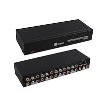 Pm-4832 8 Port Video Stereo Audio Dağıtıcı Çoğaltıcı 1024x768-85hz Beyaz - Çok Renkli