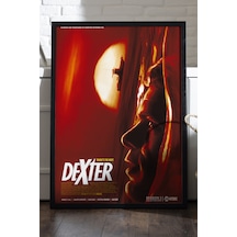 Dexter Siyah Ahşap Çerçeveli Poster, Dekoratif Dizi Duvar Tablosu