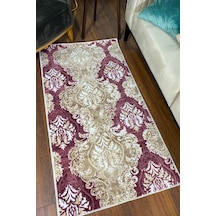 Bordo Renkli Kaymaz Taban Yıkanabilir Halı-289 Kırmızı