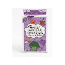 Mini Hafıza Kartları Türkçe-ıngilizce Kelimeler Sebze- Meyve