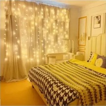 8 Fonksiyonlu Uzaktan Kumandalı Peri Perde Led - 3x3 Metre Günışığı Renkli
