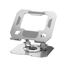 Hadron Hdx8022 360 Döner Katlanır Ayarlanabilir Masaüstü Tablet Ve Telefon Standı Metal - Gümüş