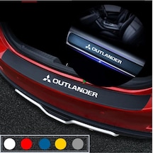 Mitsubishi Outlander İçin Uyumlu Aksesuar Oto Bagaj Ve Kapı Eşiği Sticker Seti Karbon41
