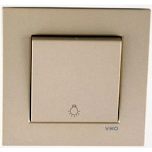 Viko Artline Novella Bronz Light Yaylı Anahtar Çerçeveli
