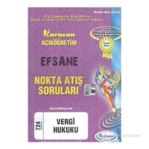 Karacan Aöf 2014 2.Sınıf Vergi Hukuku Nokta Atış Soruları Karacan