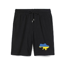 Euro 24 Ukraine Erkek Siyah Şort Siyah
