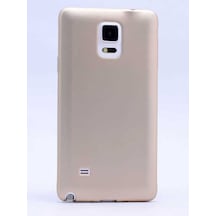 Galaxy Note 4 Kılıf Zore Premier Silikon Kapak Gold