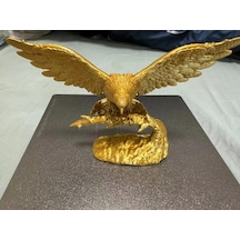 17cm Kartal Figürü Modern Dekor Ofis Masası İçin Güçlü Sembol Biblo Gold Renk